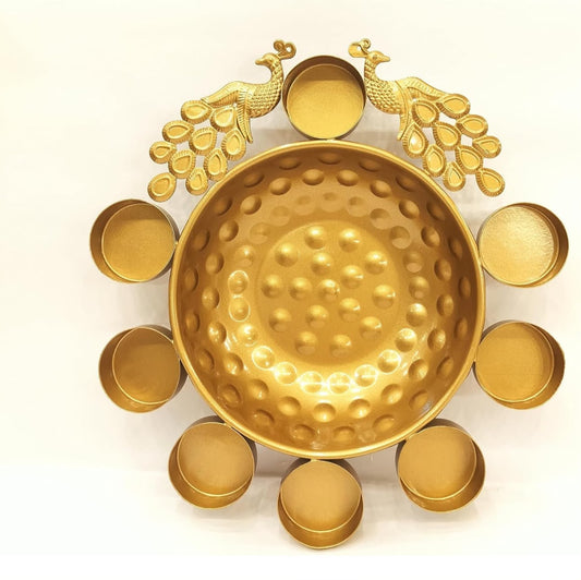 Decorative Diya Peacock- Urli Bowl - Neha Couture Berlin