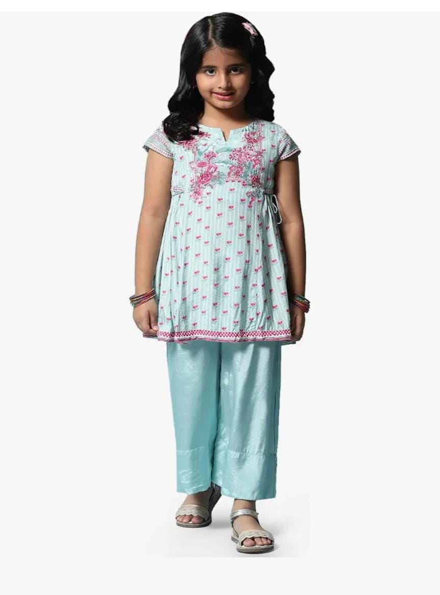 Viscose Printed Flared Semi-Formal Kurta With Pant in Germany - Neha Couture Berlin