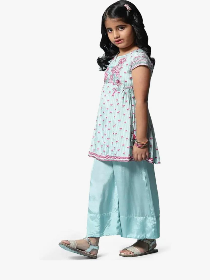 Viscose Printed Flared Semi-Formal Kurta With Pant in Germany - Neha Couture Berlin