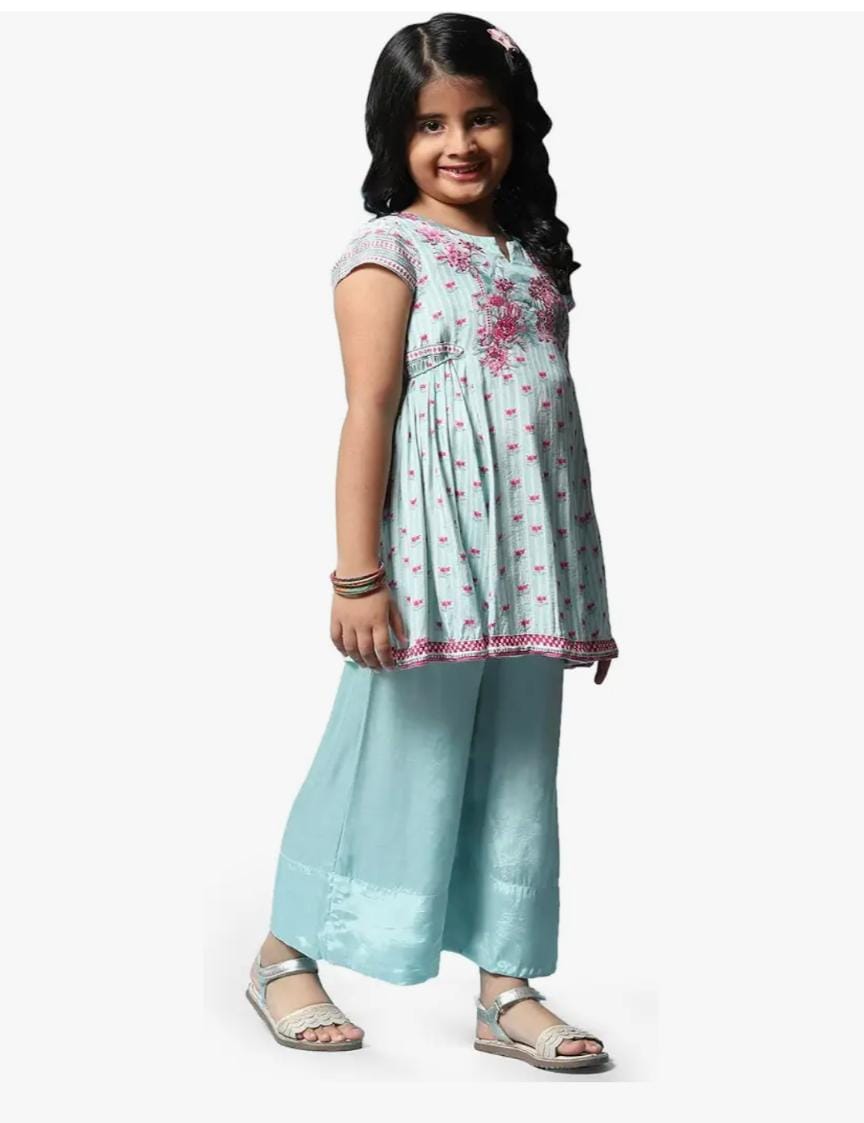 Viscose Printed Flared Semi-Formal Kurta With Pant in Germany - Neha Couture Berlin