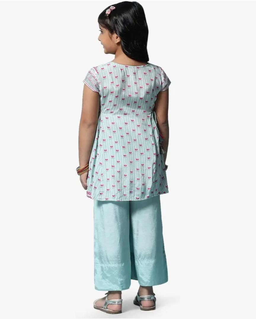 Viscose Printed Flared Semi-Formal Kurta With Pant in Germany - Neha Couture Berlin