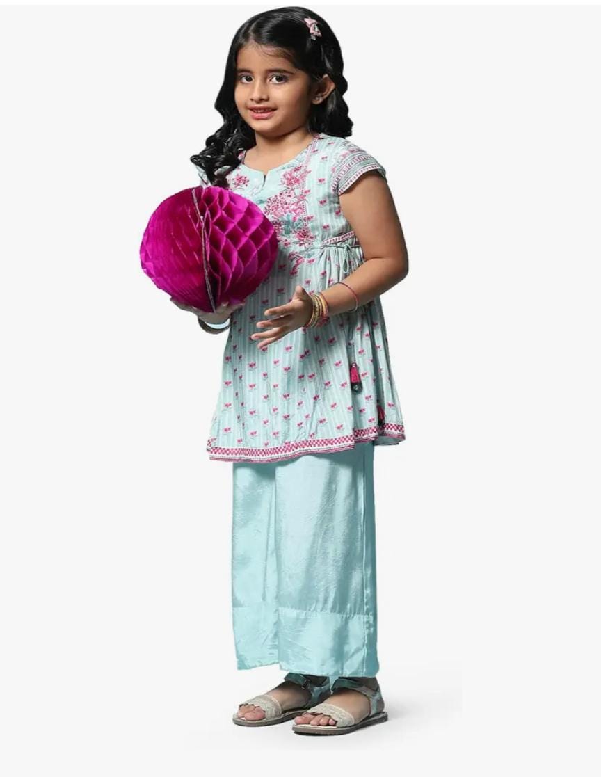 Viscose Printed Flared Semi-Formal Kurta With Pant in Germany - Neha Couture Berlin
