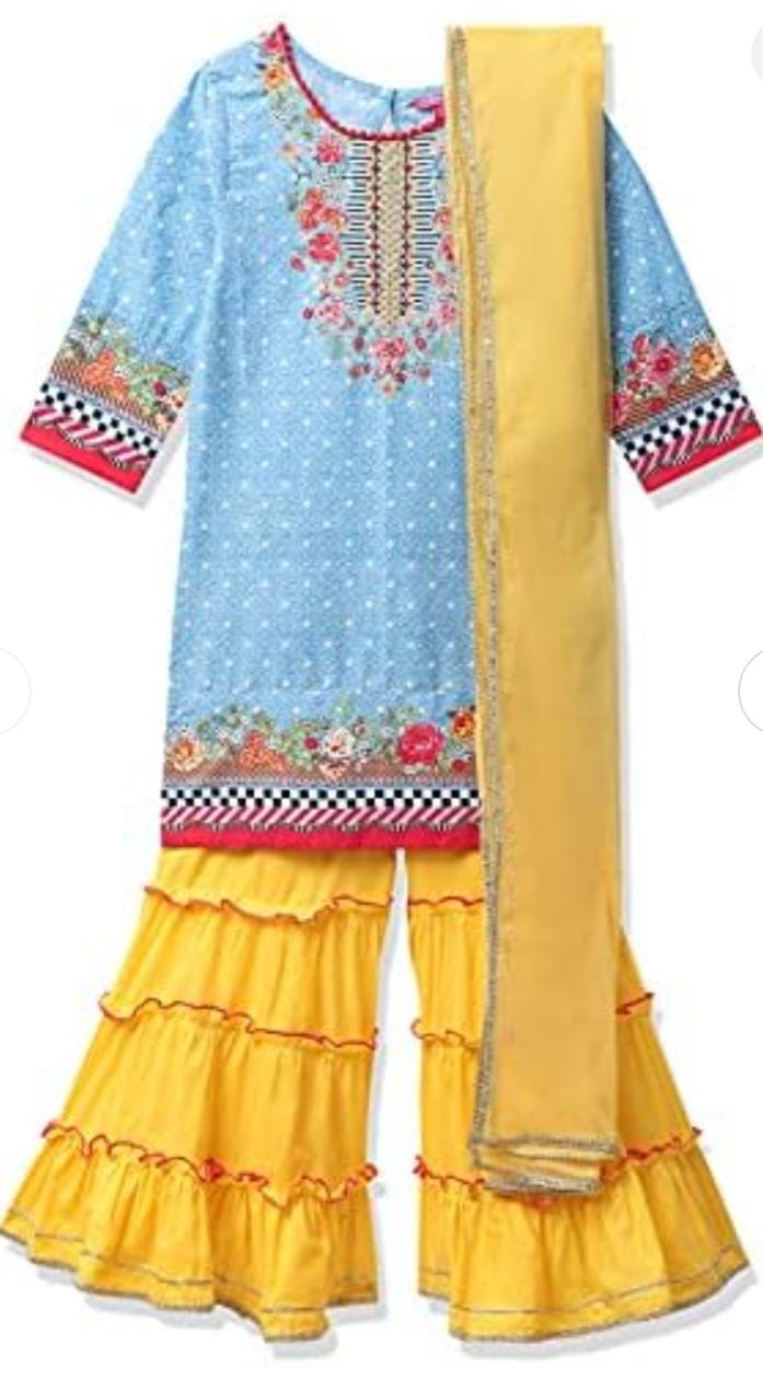 Girl's Cotton Salwar Suit Set in Germany - Neha Couture Berlin