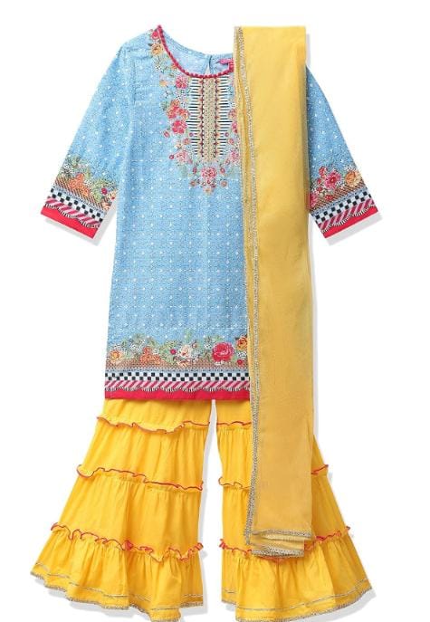 Girl's Cotton Salwar Suit Set in Germany - Neha Couture Berlin