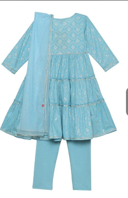 Girls Printed Kurta set Kids in Germany - Neha Couture Berlin