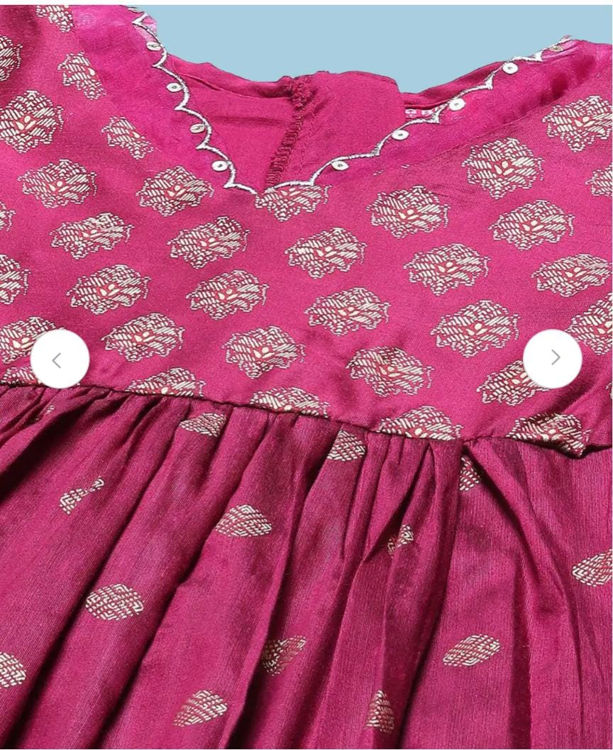 Girls Ethnic Motifs Printed V-Neck A-line Kurta & Trouser With Dupatta in Germany - Neha Couture Berlin