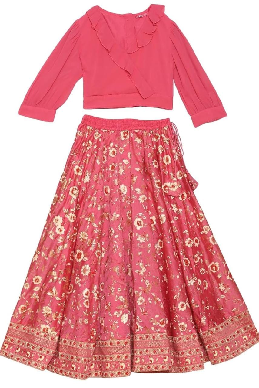 Polyester Printed Flared Formal Top With Skirt in Germany - Neha Couture Berlin
