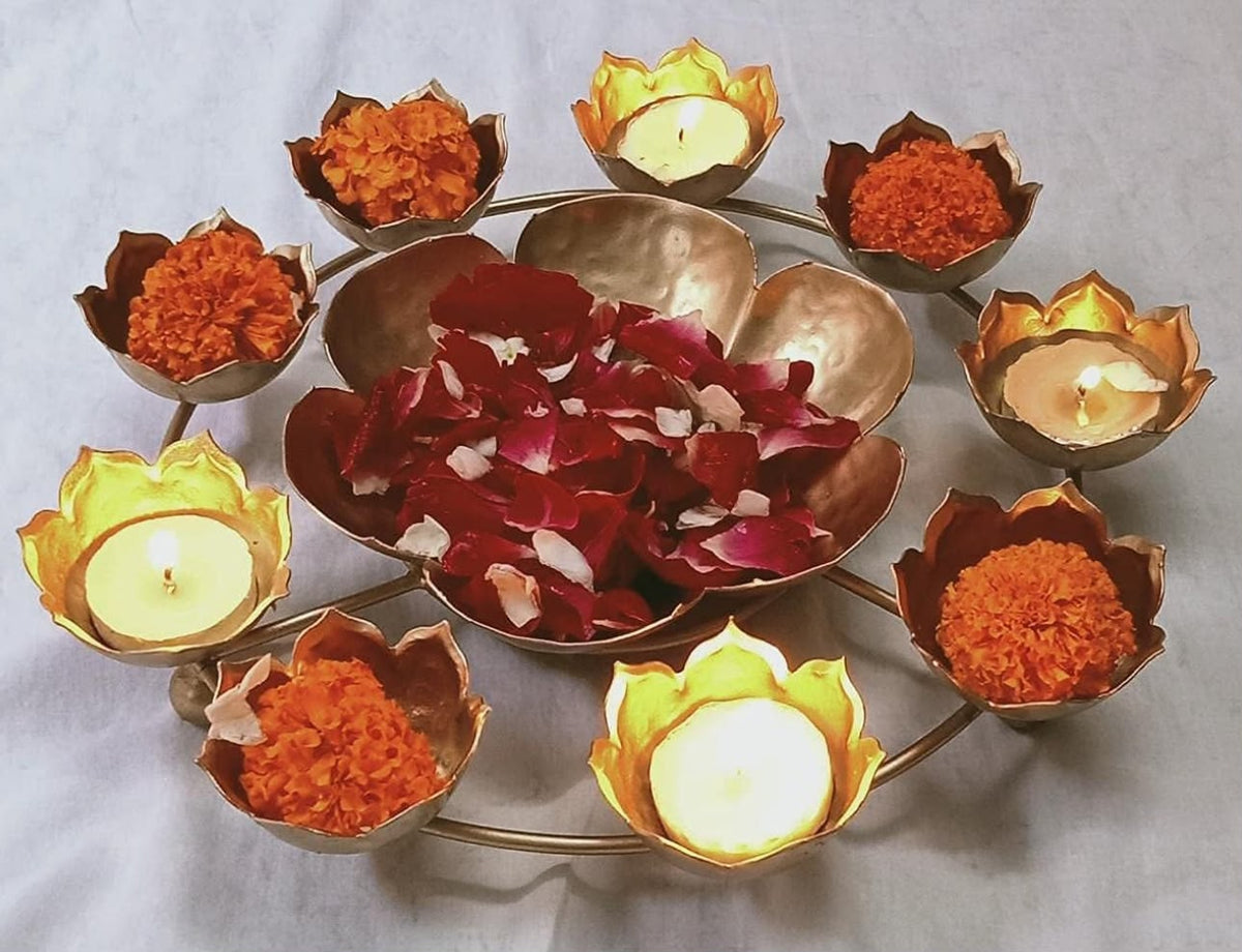 Handcrafted Iron Urli for Flower Home Decorative in Germany