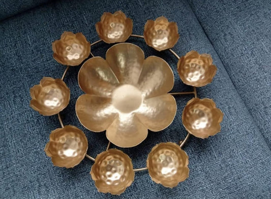Handcrafted Iron Urli for Flower Home Decorative - Neha Couture Indian Fashion
