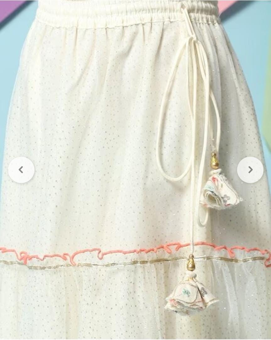 Girls Embellished Flared Lehenga Choli Set with Dupatta in Germany - Neha Couture Berlin