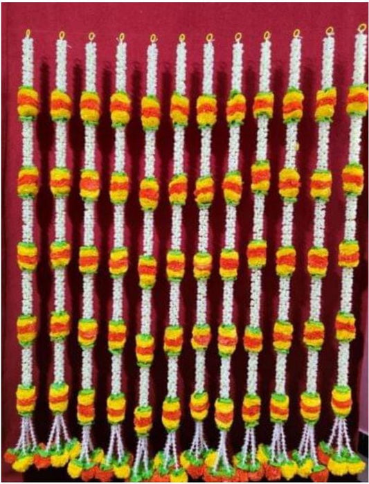 Artificial Mogra and Marigold Flower Decorative Hanging Garland - Neha Couture Berlin