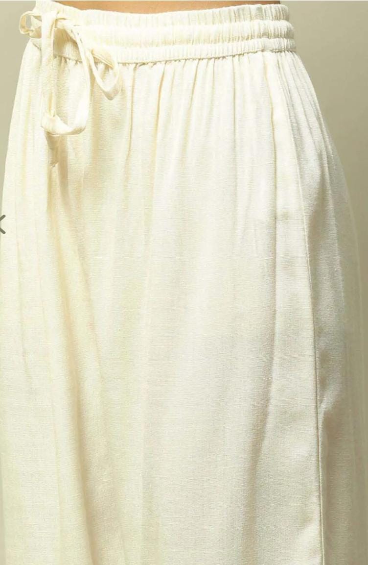 White Straight Fit Printed Kurta Set in Germany - Neha Couture Berlin