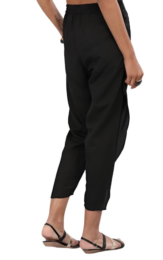 Women Regular Fit Black Polycotton Trousers in Berlin