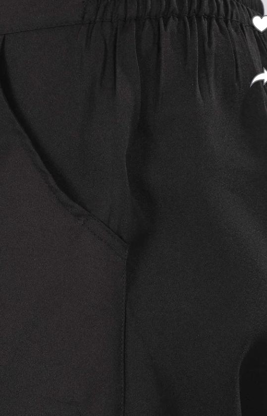 Women Regular Fit Black Polycotton Trousers in Berlin