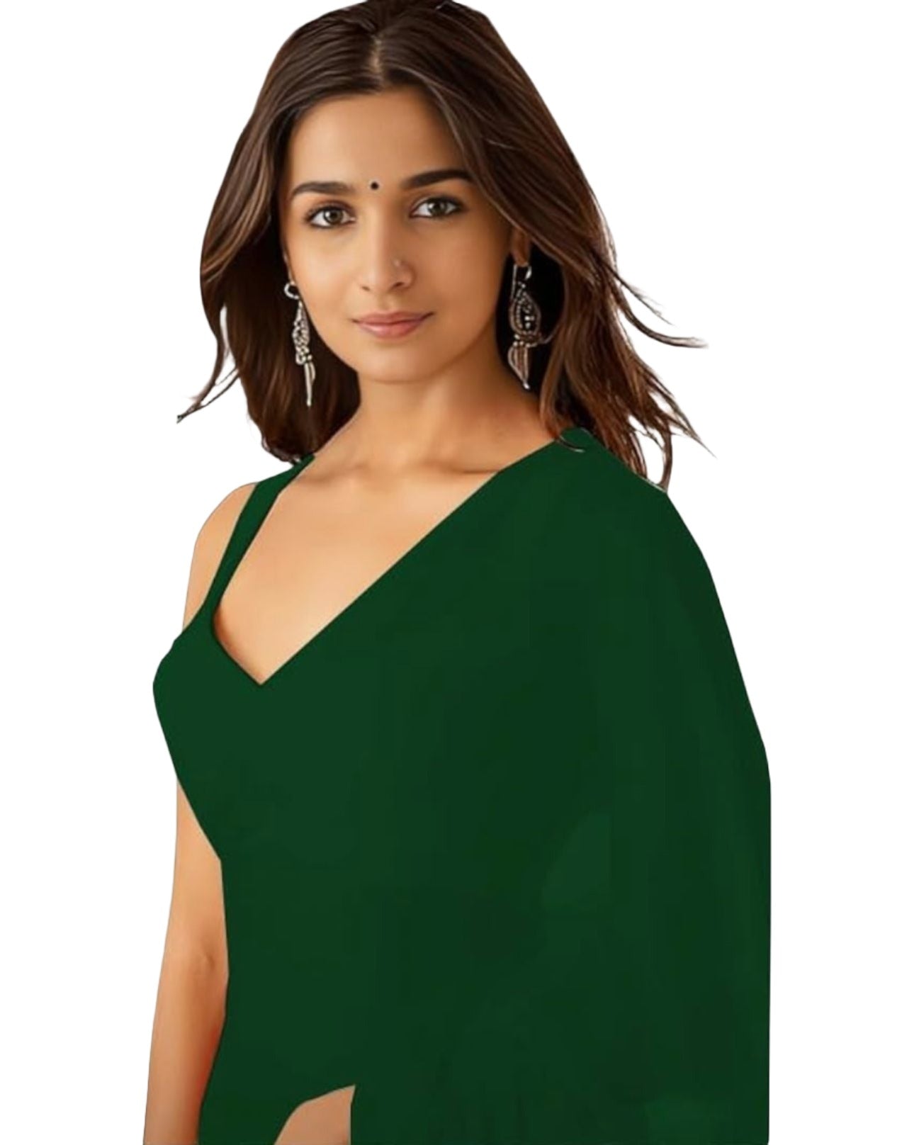 Bollywood Plain Georgette Saree in Berlin