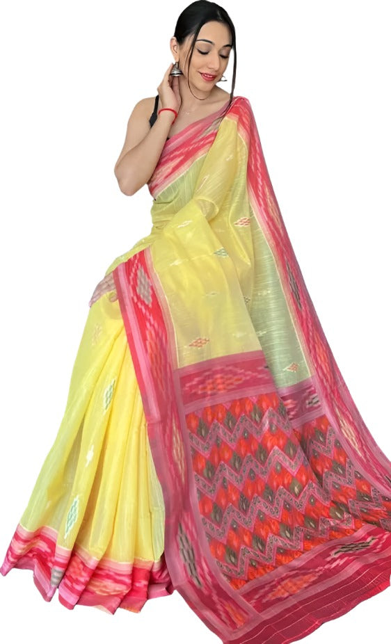 Woven Cotton Silk Saree in Germany