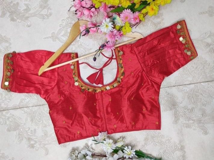 Silk Temple Coin Blouse