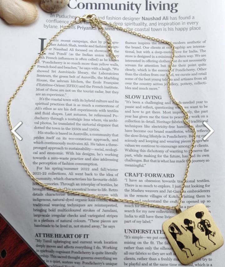 Brass Handmade Elegant Contemporary Deisgn Long Chain in Germany