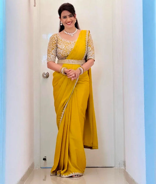 Ready To Wear Saree With Stitched Blouse In Germany