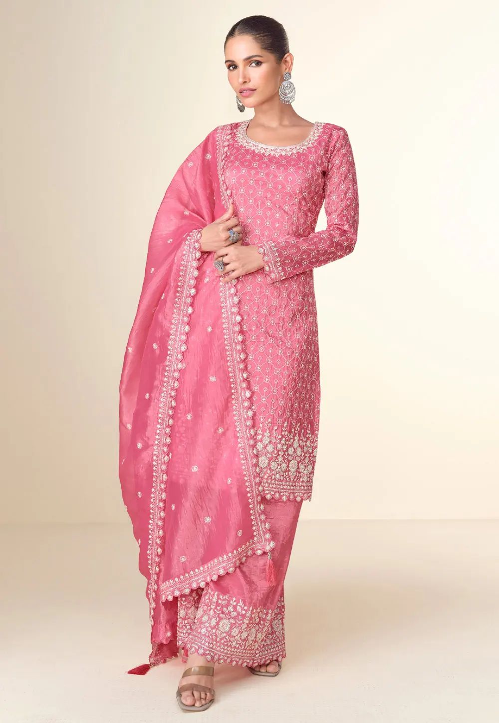 Pink Tissue Pakistani Suit in Berlin