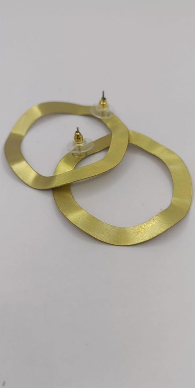 Golden Hoop Earrings in Munich