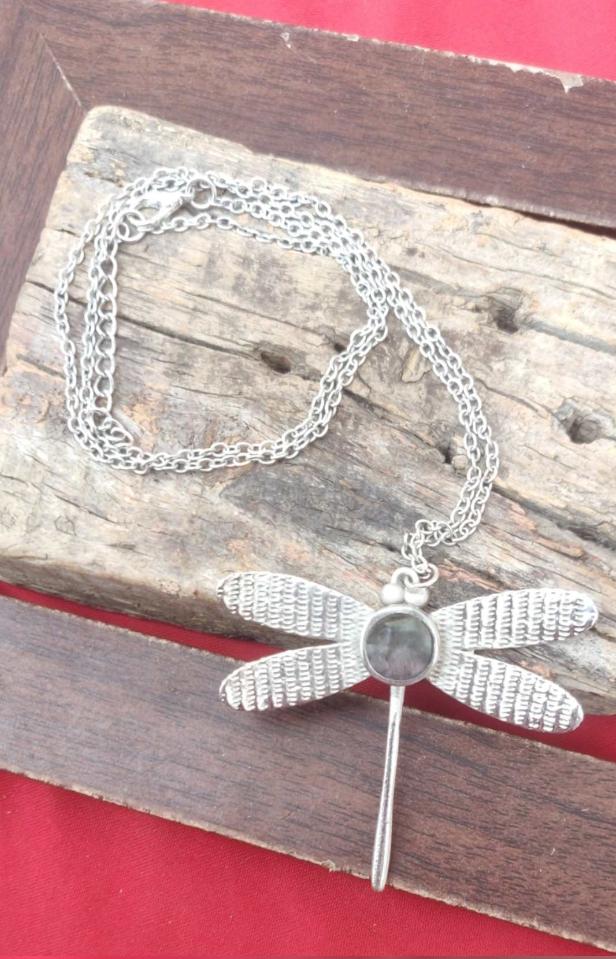 Brass Handmade silver plated Butterfly Wing Long Chain Necklace for Women and Girls in Germany