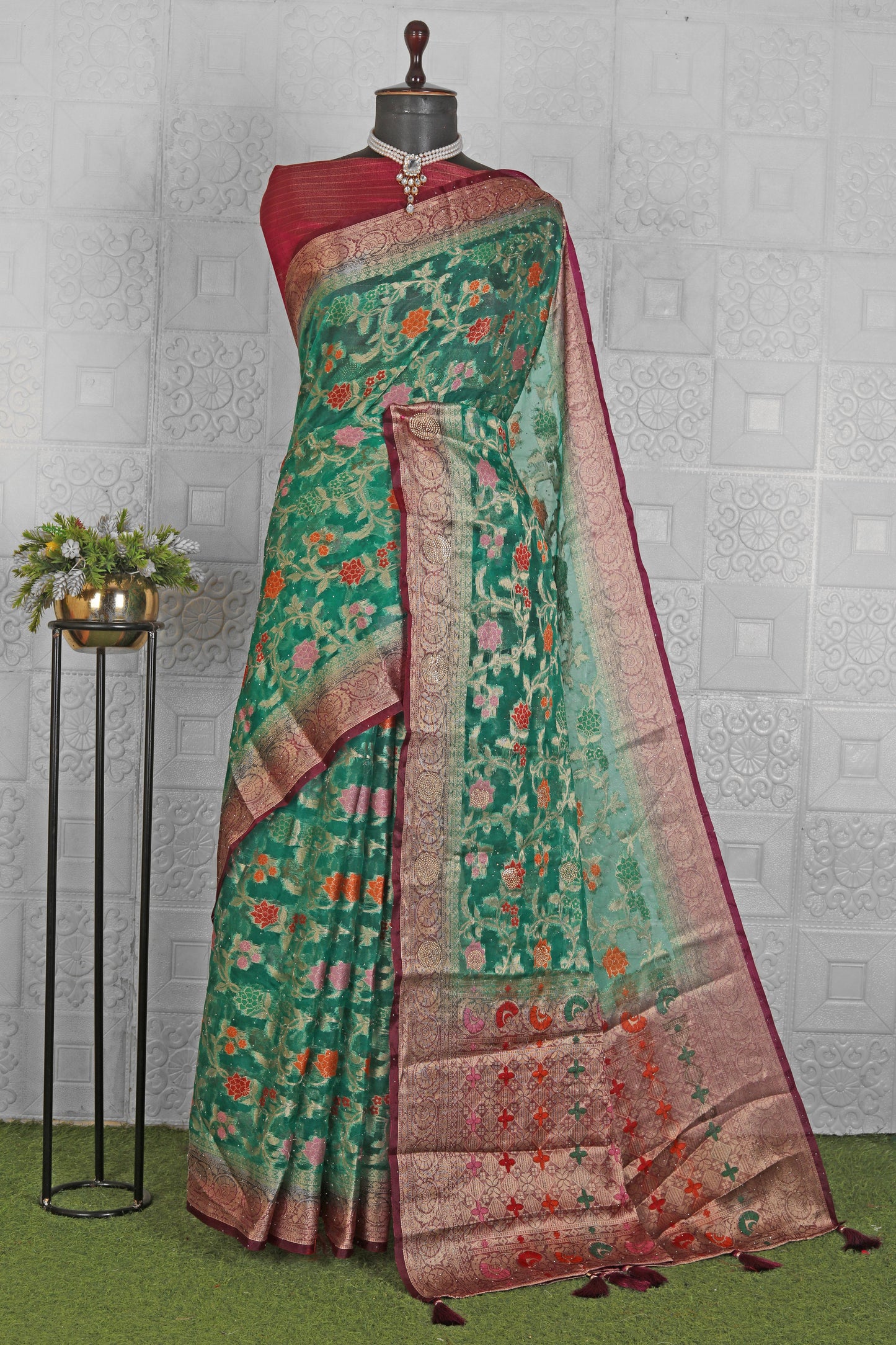 Beautiful Chanderi Silk Saree in Munich