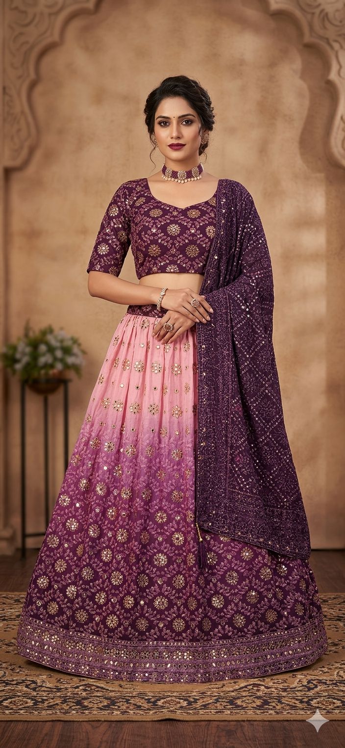 Women Embellished Flared Lehenga Choli Set in Germany