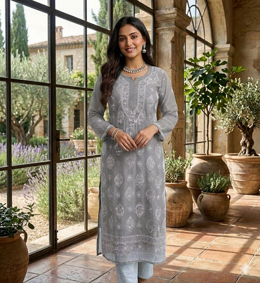 Beautiful Georgette Ethnic Kurti in Germany