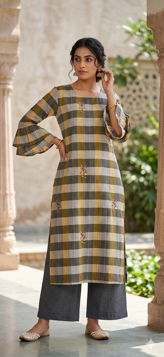 Pure cotton embroidery threadwork kurta in Munich