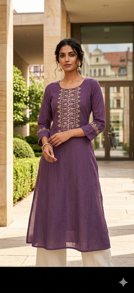 Cotton Rayon handwork and embroidery Kurti in Netherland