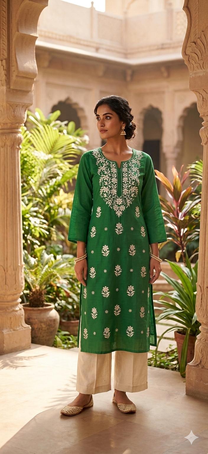 Bottle Green KURTI FOR WOMEN IN BERLIN