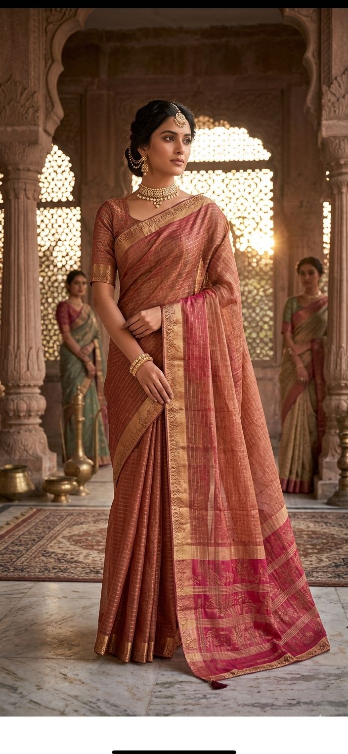 Chanderi Silk Saree in Germany