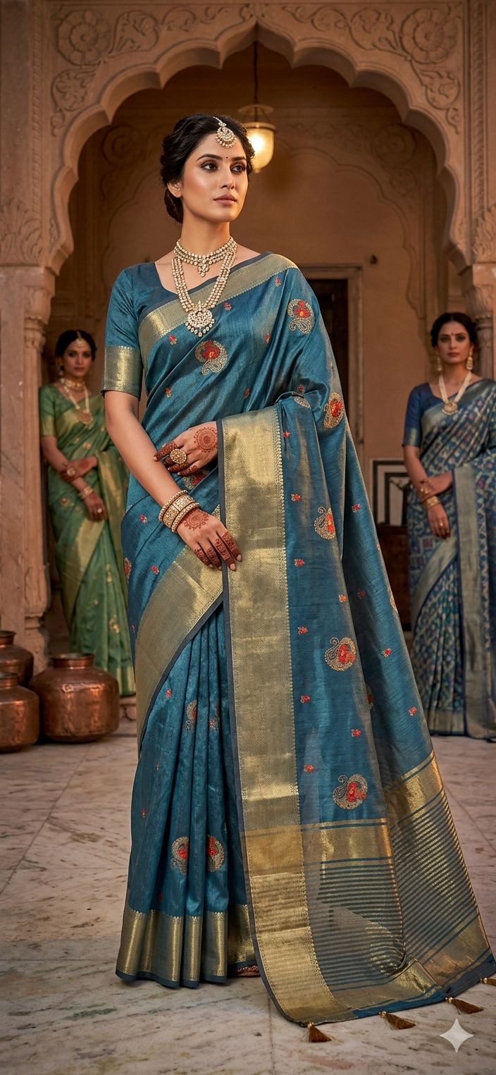 Chanderi Silk Saree in Germany