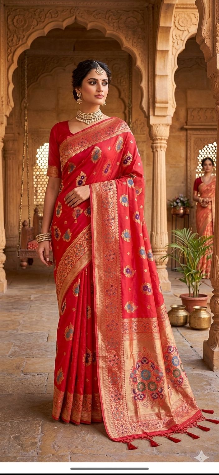 Beautiful Chanderi Silk Saree in Munich