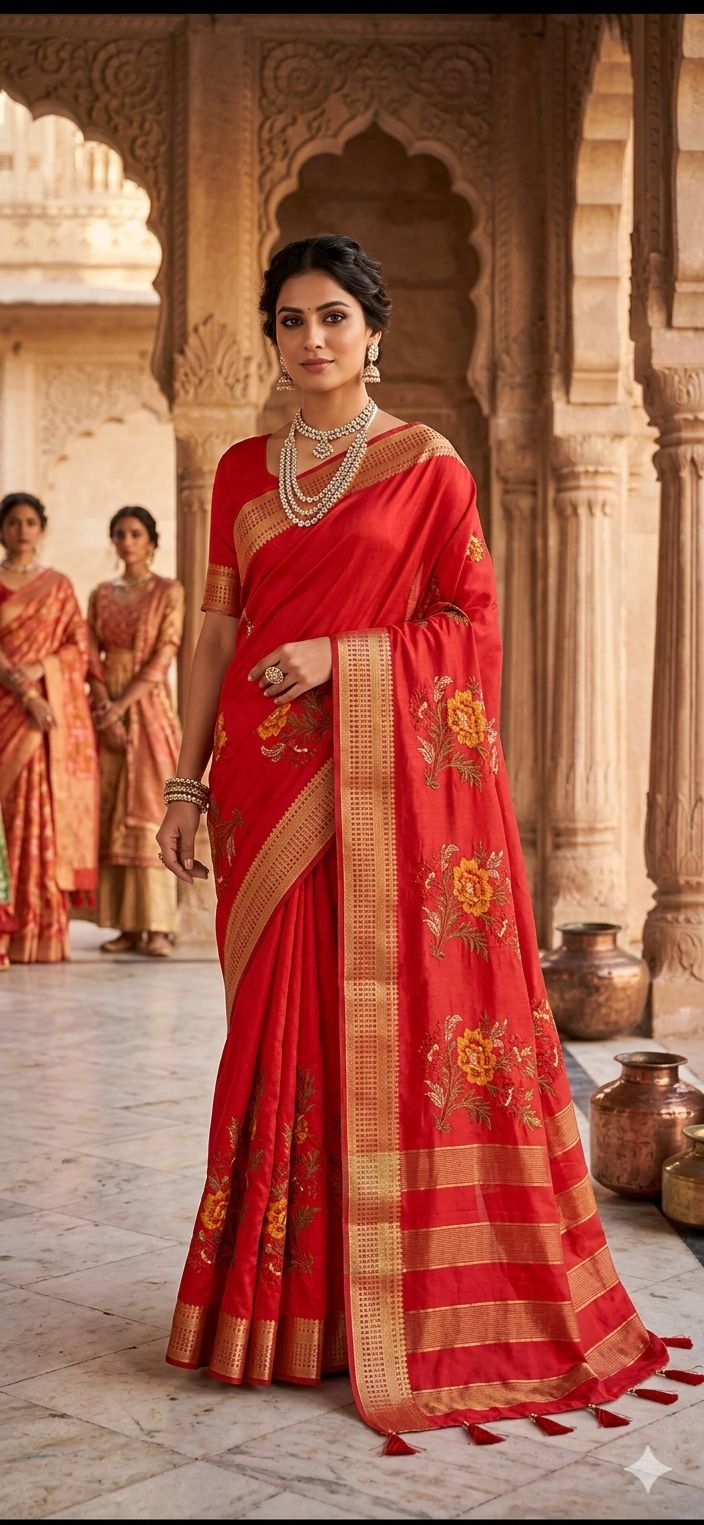 Chanderi Silk Saree  in Germany