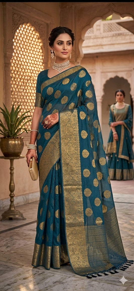 Women Chanderi Silk Saree in Germany