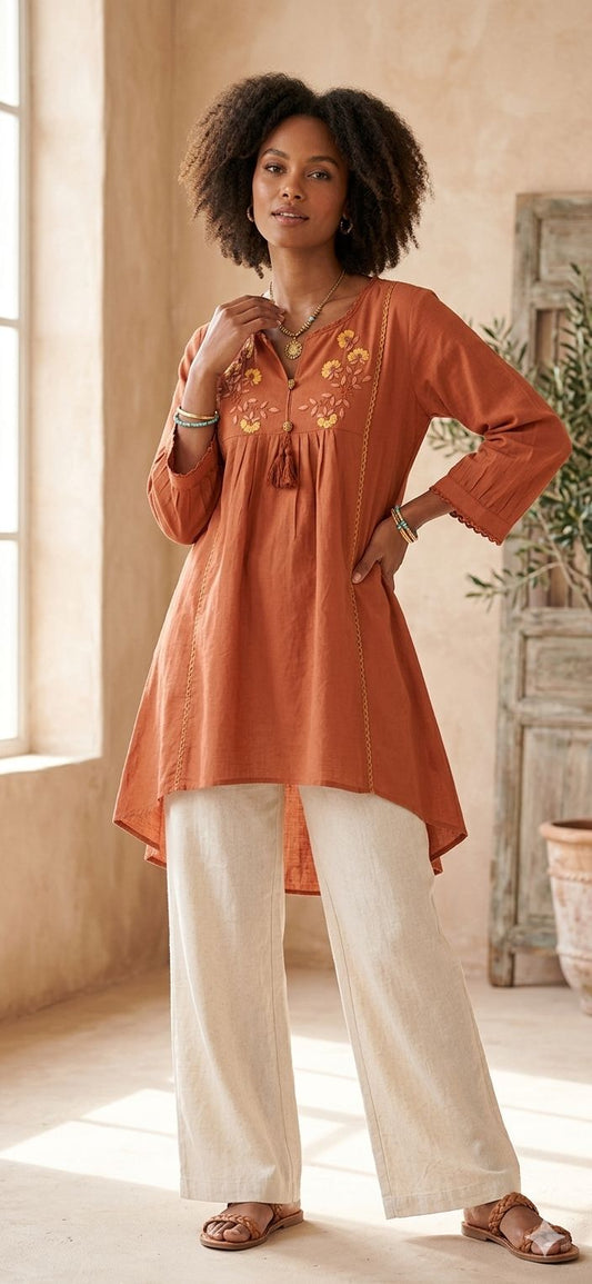 Pure Cotton embroidery Kurti in Germany