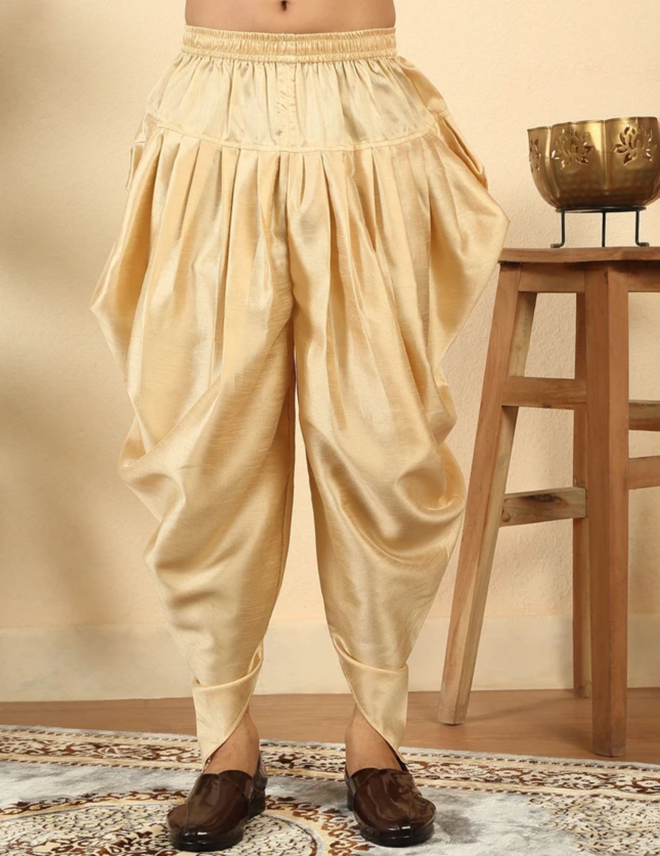 Cotton Silk Sequined Embroidered Yoke Design Cream Kurta With Cream Salwar in Berlin