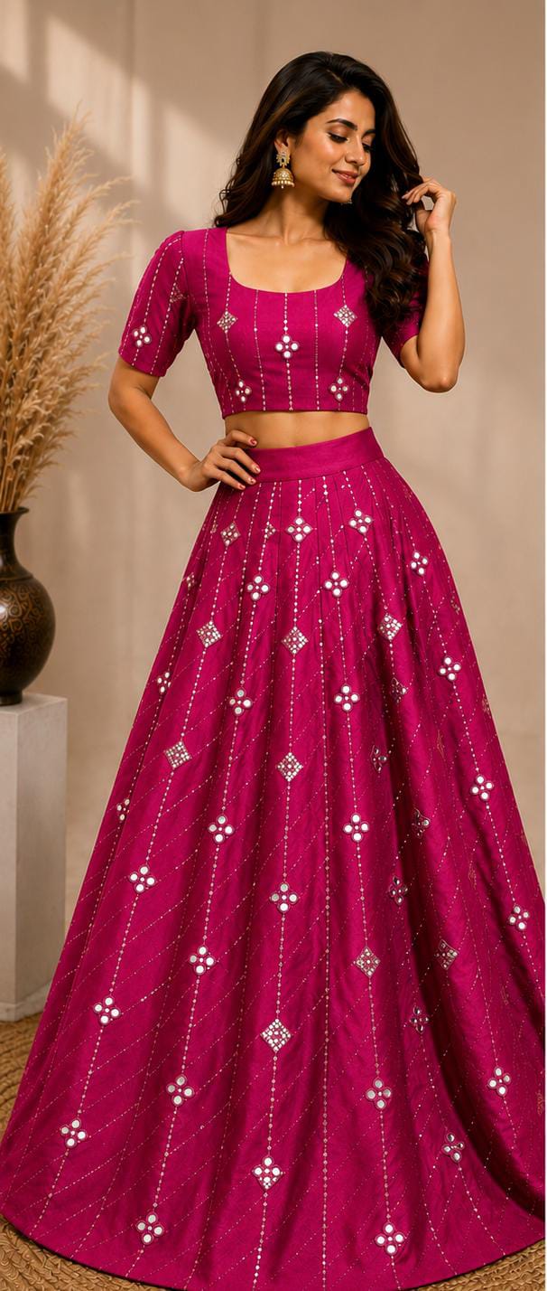Meganta Embellished flared lehenga choli in Germany