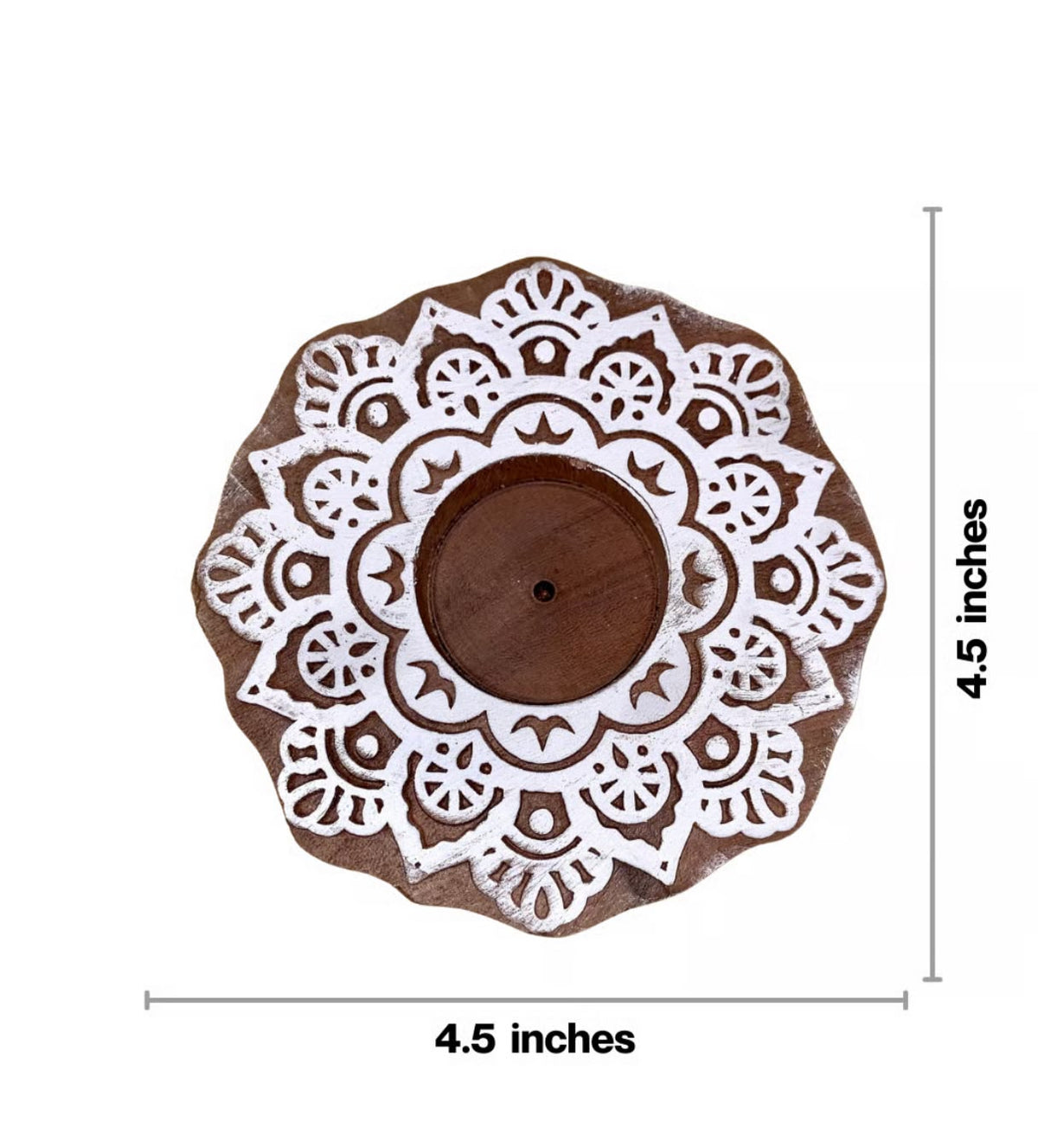 Surajmukhi Wooden T- Light Holder in Berlin