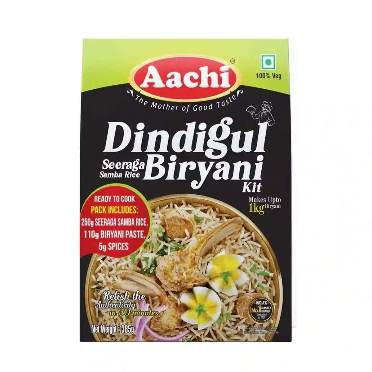 Aachi Dindigul Seeraga Samba Rice Biryani Kit 365g