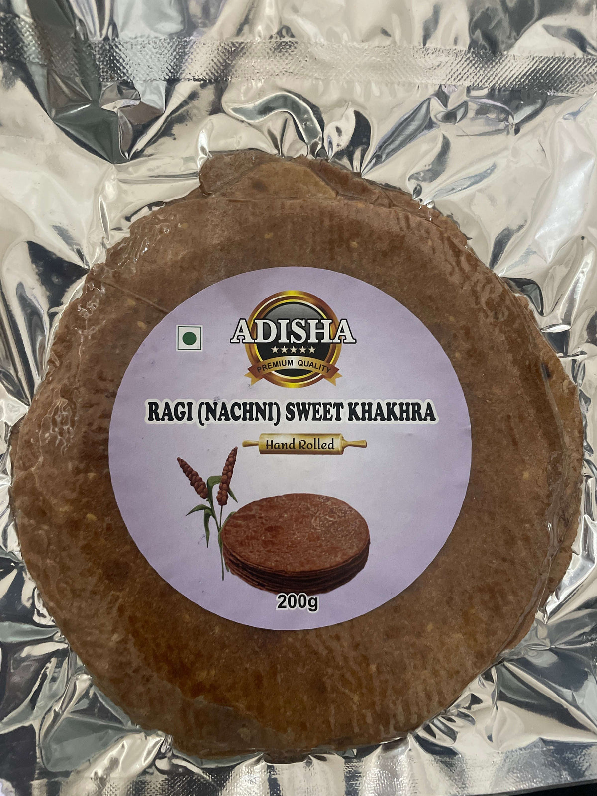 Adisha Ragi (Nachni) sweet Khakhra 200g
