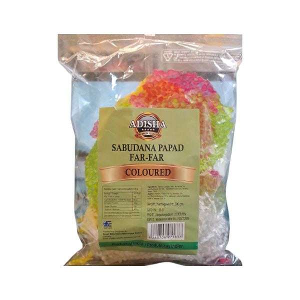 Adisha Sabudana Colour Far-Far / Vadagam 200g