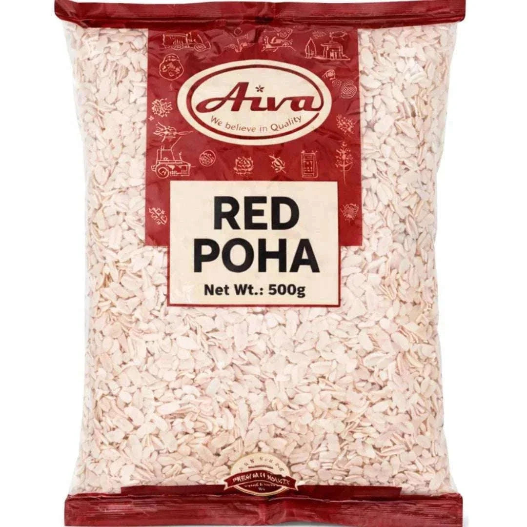 AIVA Red Poha (Rice Flakes) 1Kg