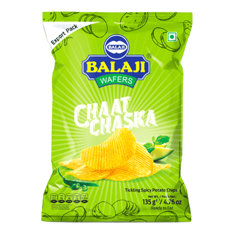 Balaji Crunchem Chaat Chaska Potato Chips 135g