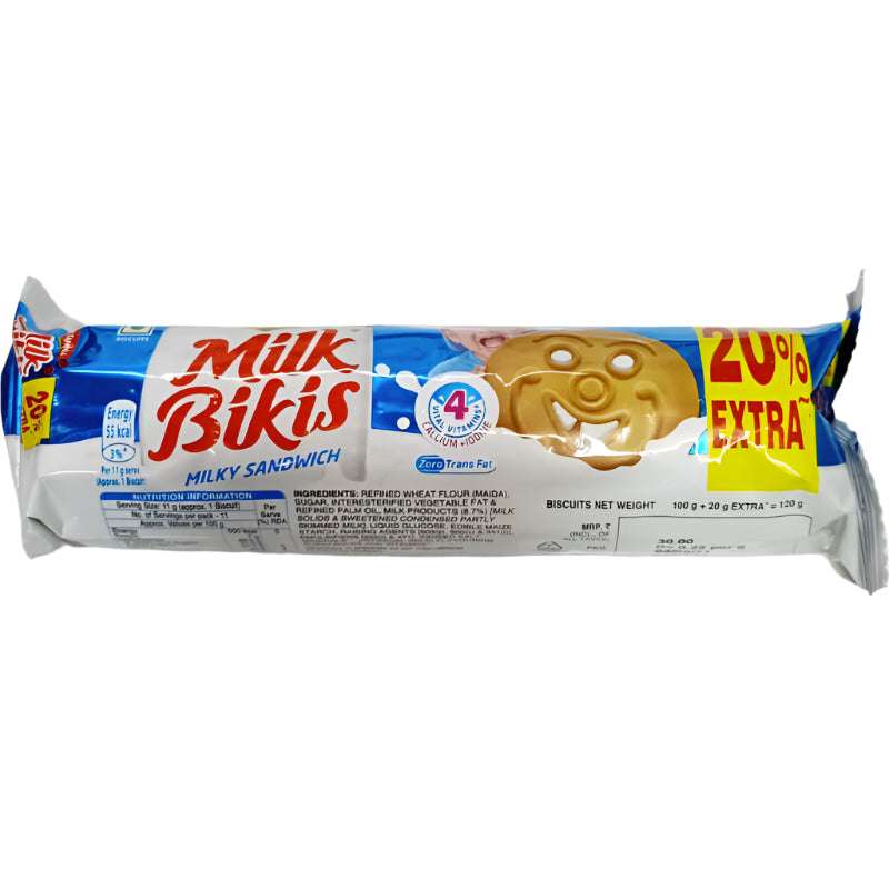 Britannia Milk Bikis Cream Biscuit 120g