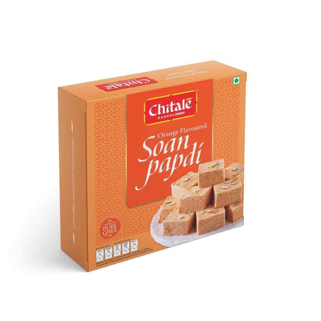 Chitale Orange Flavoured Soan Papdi 200g