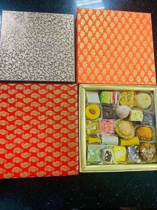 Diwali Sweet Box - contains 15 sweets