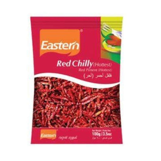 Eastern Red Chilli Hottest Whole 100g
